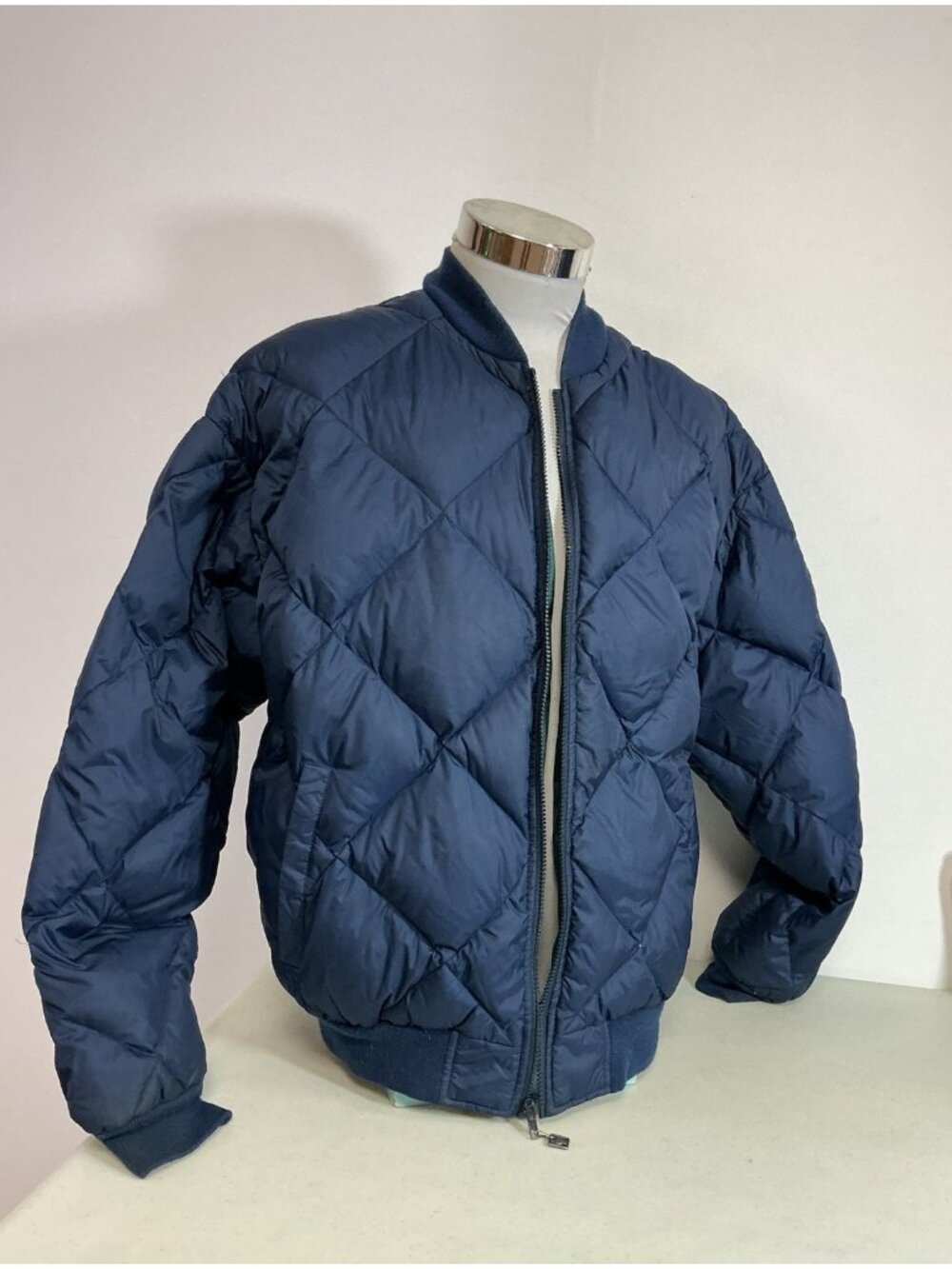 Vintage Woolrich Down Winter Jacket Puffer Bomber Mens Medium
